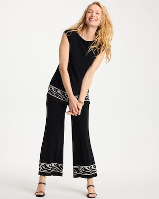 Travelers™ Abstract Zebra Trim Tunic | Chico's